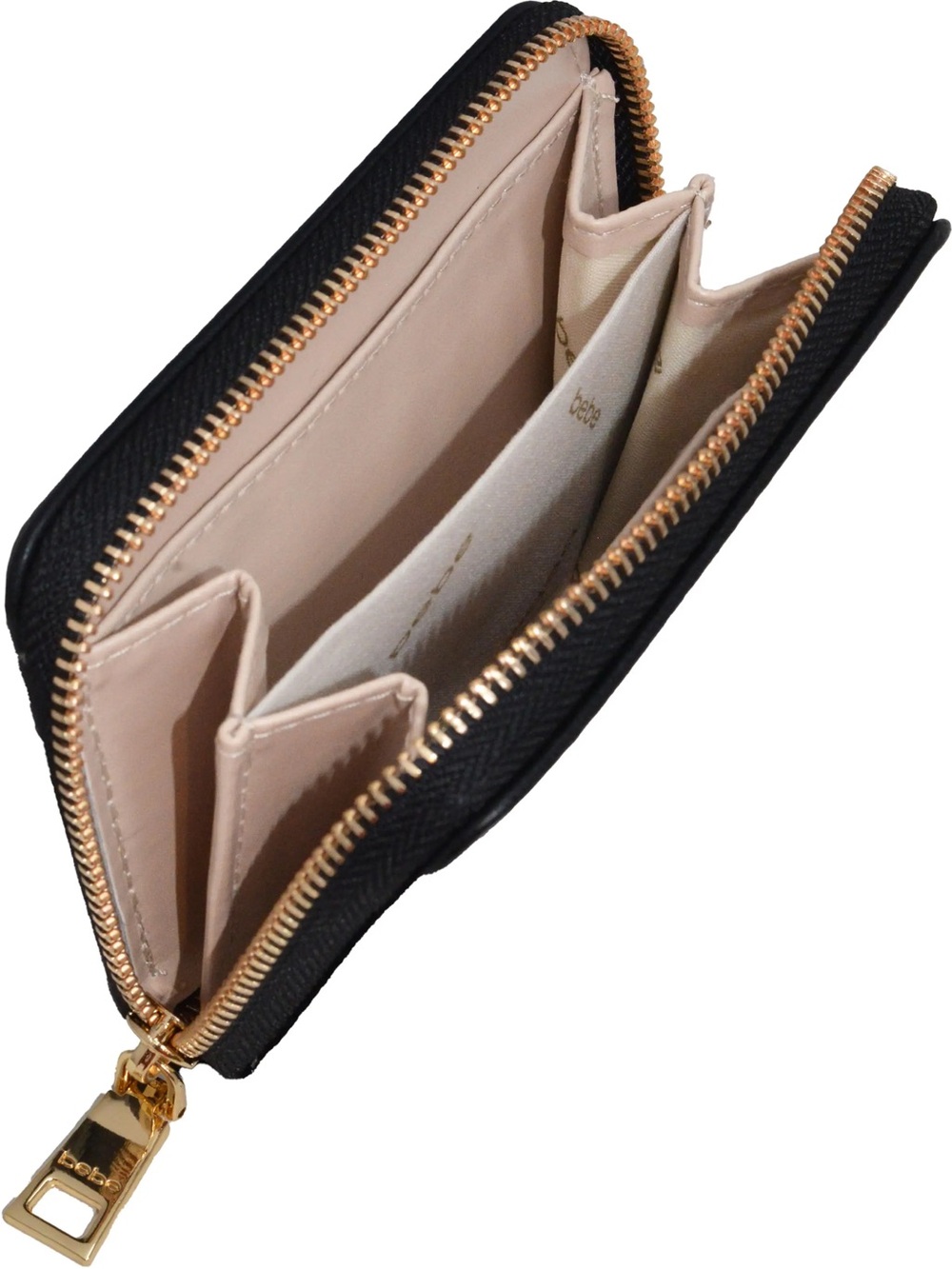 bebe Sofie Small Black Quilted Satchel with Matching Wallet Brand New MSRP $109 - Picture 4 of 6